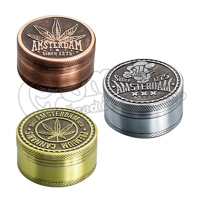 Amsterdam Leaf fém grinder (3 részes) 2